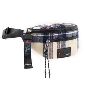 NWT Pajar Laurel Plaid Fanny Pack Pouch Bag Zippered Travel Fuzzy